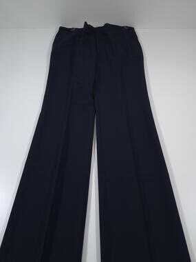 VTG Jaymar Dress Pants Mens 38x36 Blue Wool Blend Flat Front Made USA Unhemmed